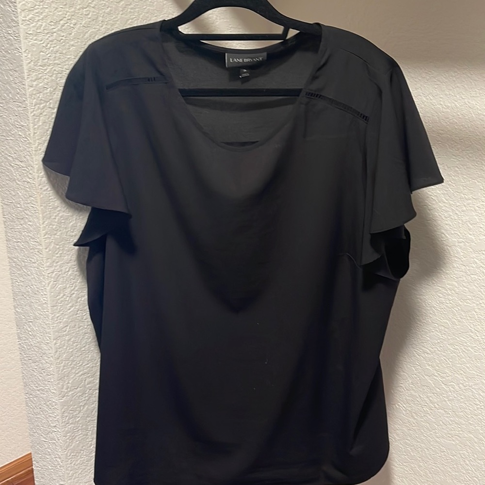 Lane Bryant black blouse